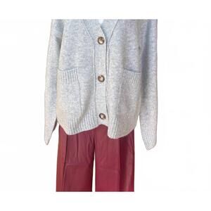 NEW KLD. SIGNATURE women's pockets cardigan in grey